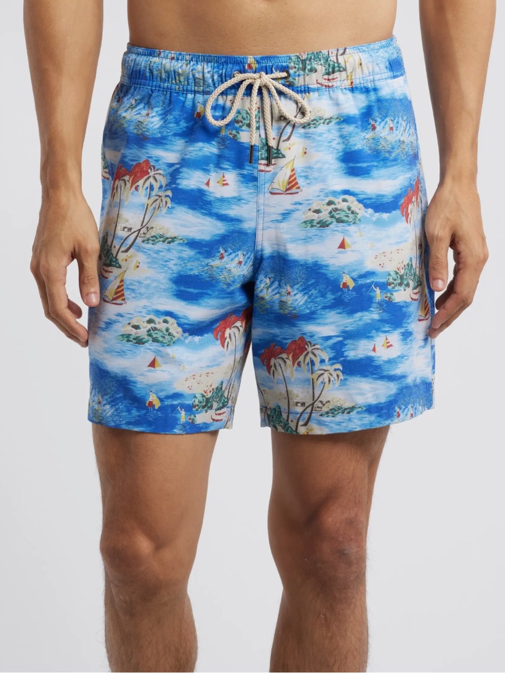 Fair Harbor BayBerry Swim Trunks Surf Days Print Size Large